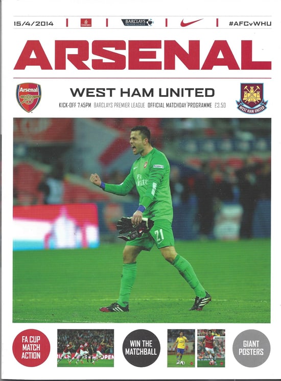 Arsenal FC v West Ham United FC